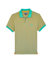 Polo uomo in cotone cangiante tinta unita Vitamin vista frontale