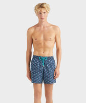 Men Swim Shorts Micro Ronde Des Tortues Rainbow Peacock front worn view