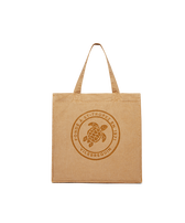 Linen Beach bag Solid Mocha front view