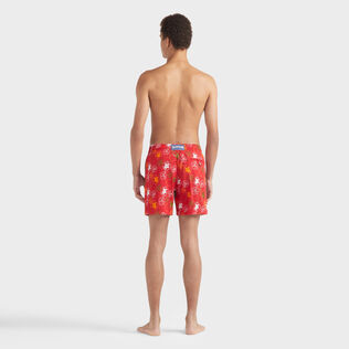 Men Swim trunks Embroidered Oursins - Limited Edition Lipstick back worn view