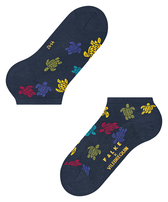 Men Sneaker Socks Rondes des Tortues Multicolores - Vilebrequin x Falke Midnight blue front view