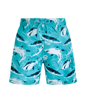 Costume da bagno bambino ultraleggero e ripiegabile Requins Laguna vista frontale
