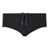 Slip de bain homme uni Noir vue de face