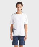 T-shirt en coton organique homme Starlettes Blanc vue portée de face