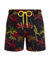 Maillot de bain homme brodé Palm Offset - Edition Limitée Noir vue de face
